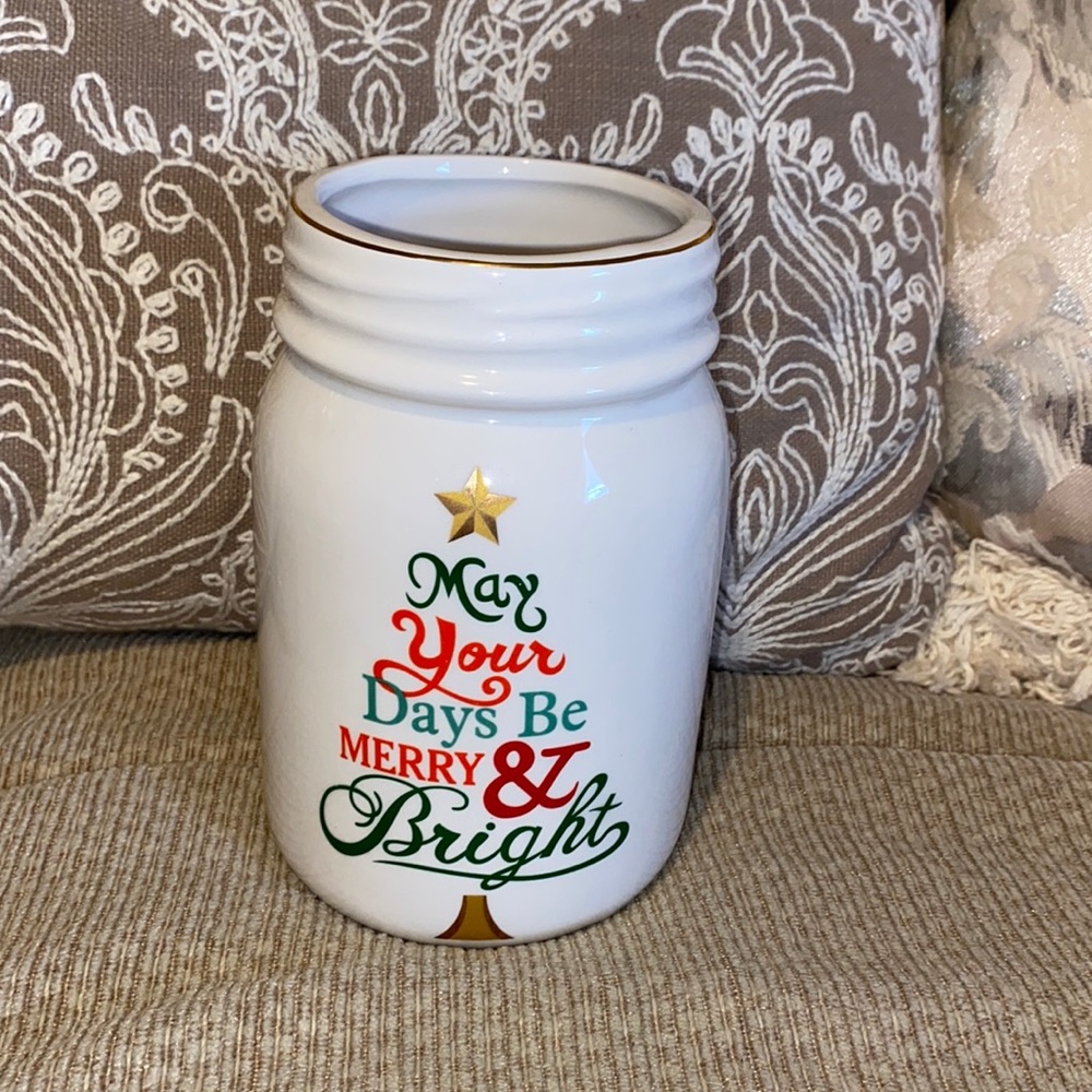 ⭐️ 🎄 ⭐️ NWT Christmas May Your Days Be Merry & Bright Ceramic Utensils’ …